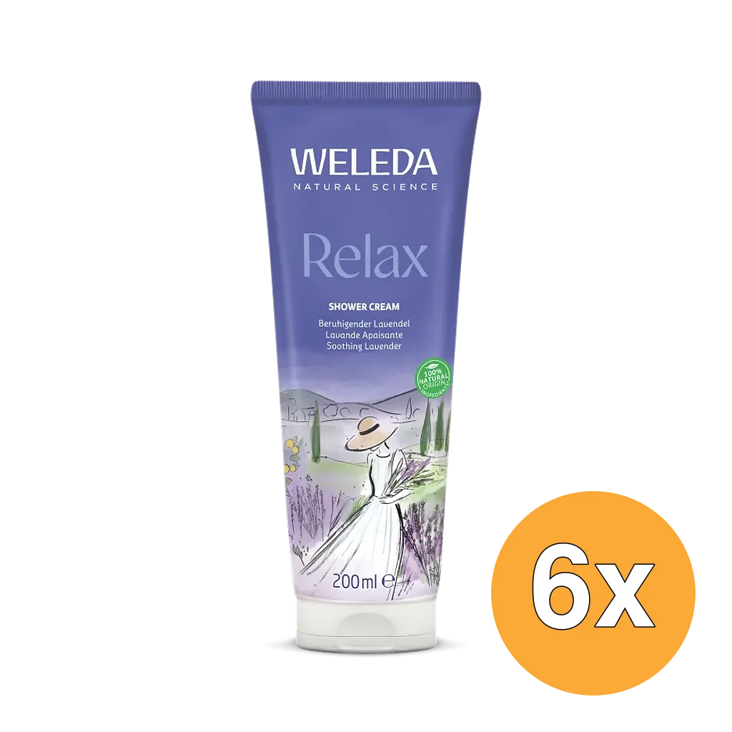 6x WELEDA Aroma shower relax (200 ml)
