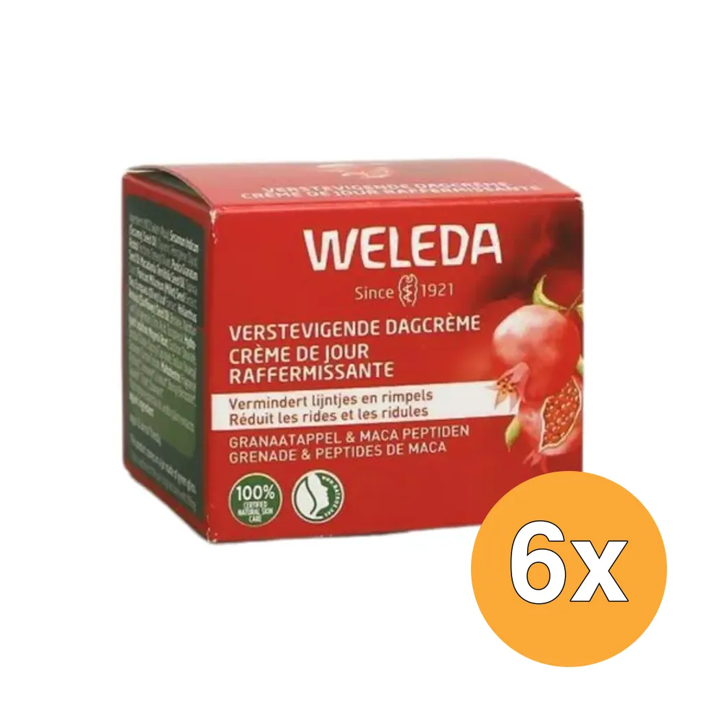 6x WELEDA Verstevigende Dagcremegranaatappel/maca (40 ml)