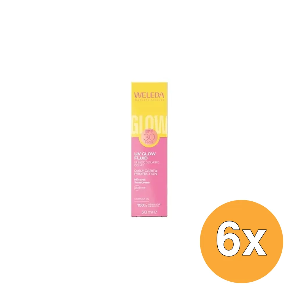 6x Weleda Spf30 Zonnefluide (30 ml)