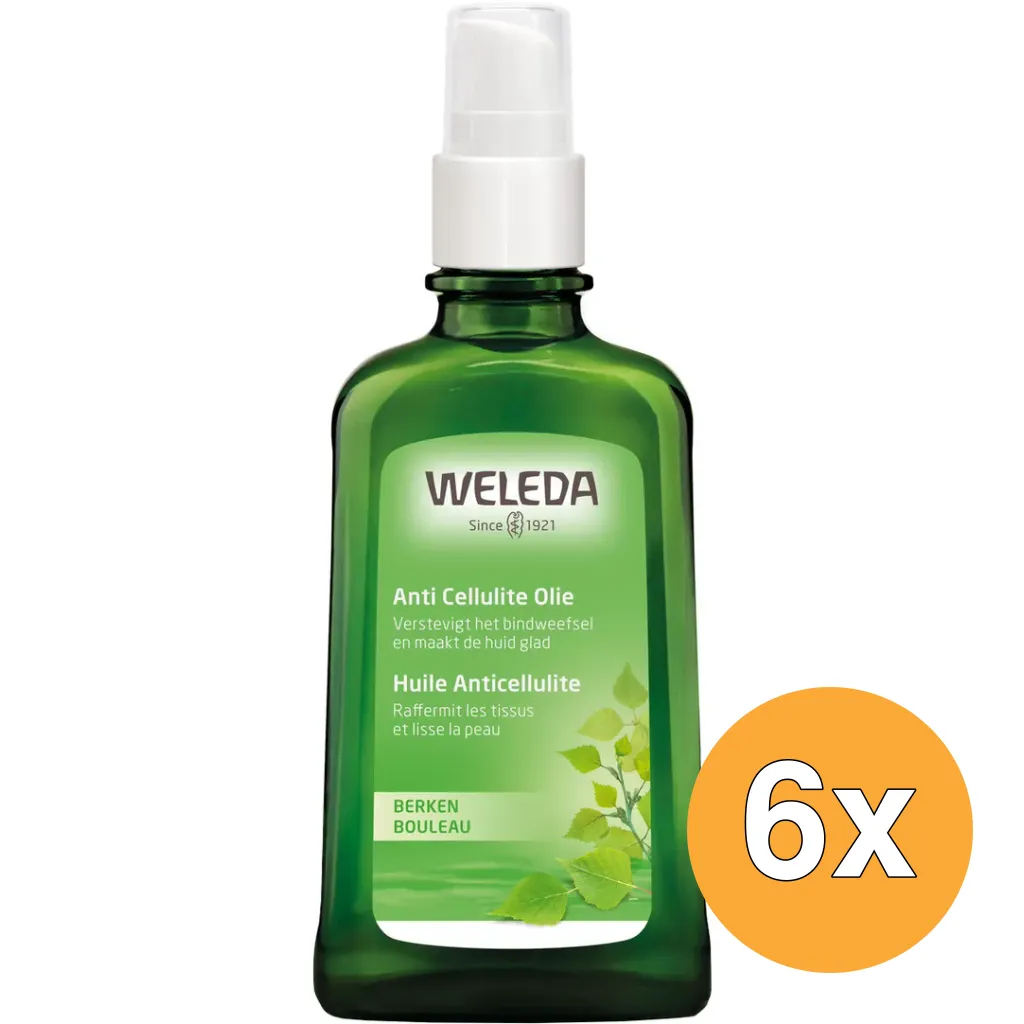 6x WELEDA Berken anti cellulite olie (100 ml)