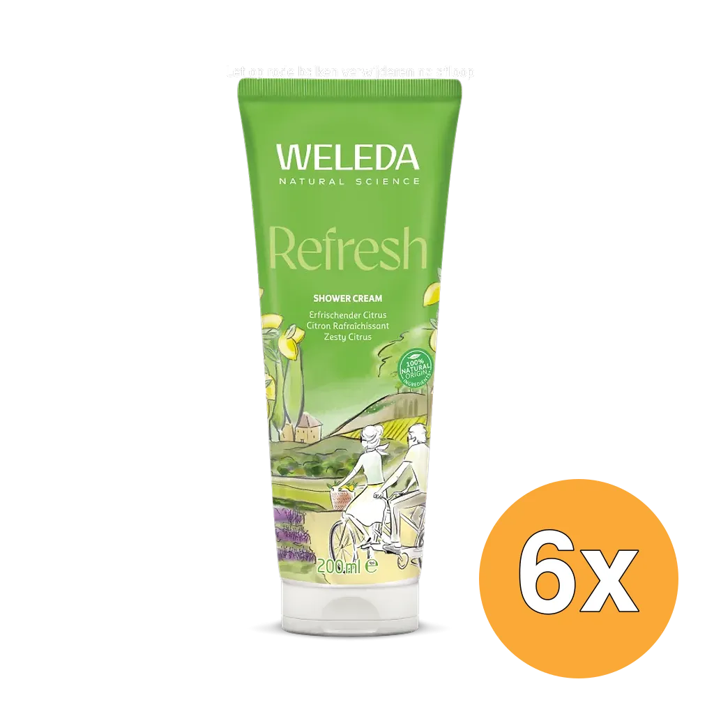 6x WELEDA Citrus refresh douchecreme (200 ml)
