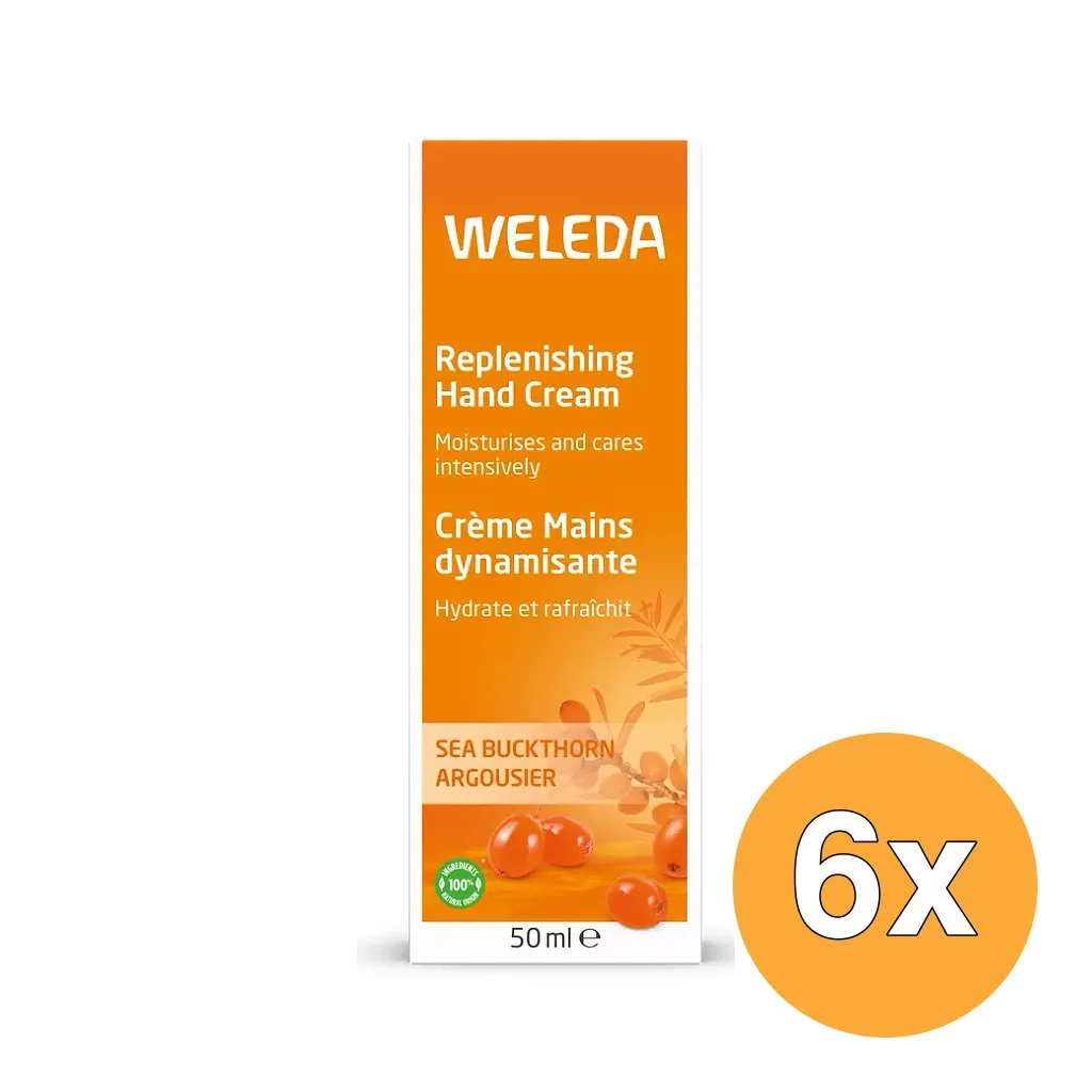 6x WELEDA Duindoorn Vitaliserende Handcreme (50 ml)