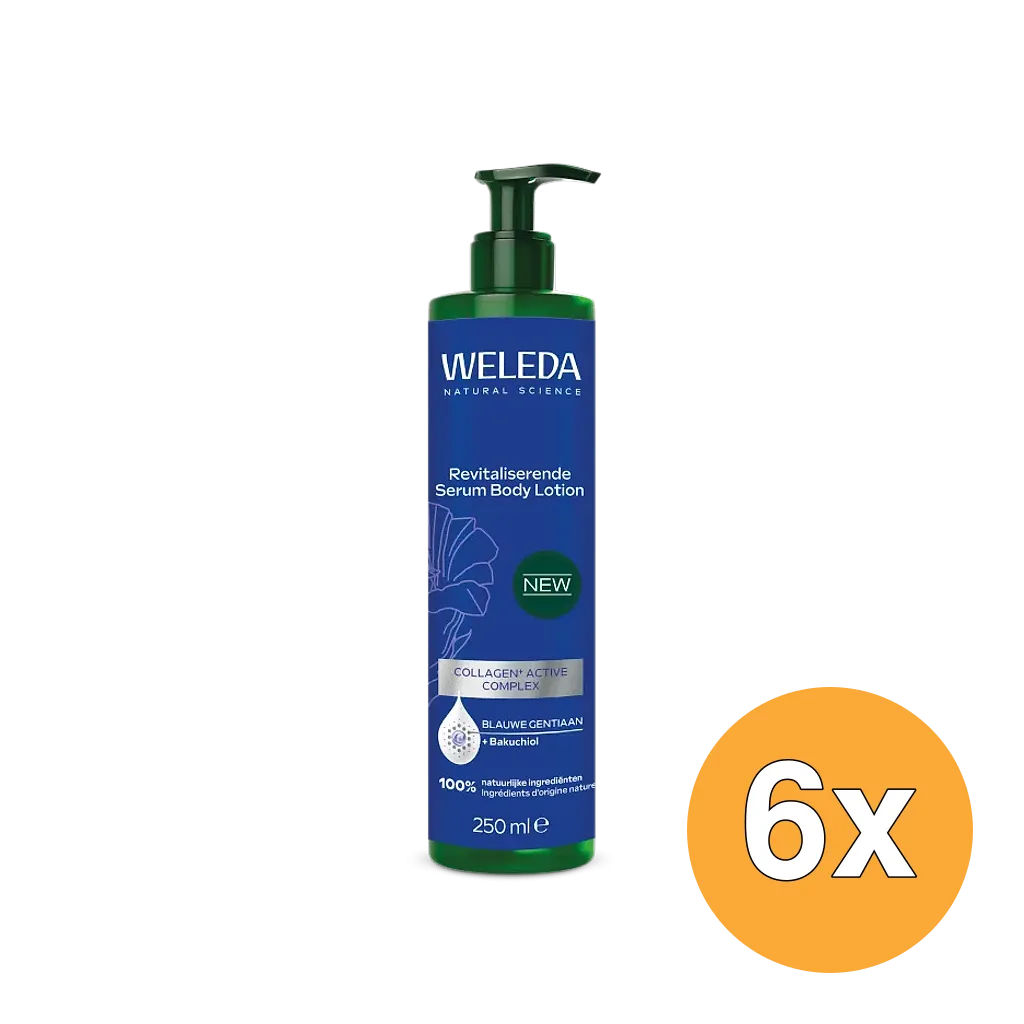 6x WELEDA Revitaliserende Serum Body Lotion Blauwe Gentiaan (250 ml)