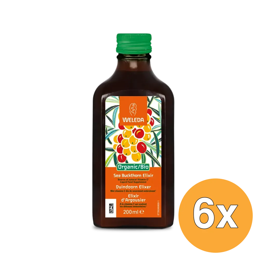 6x Weleda Duindoorn Elixer Bio (200 ml)