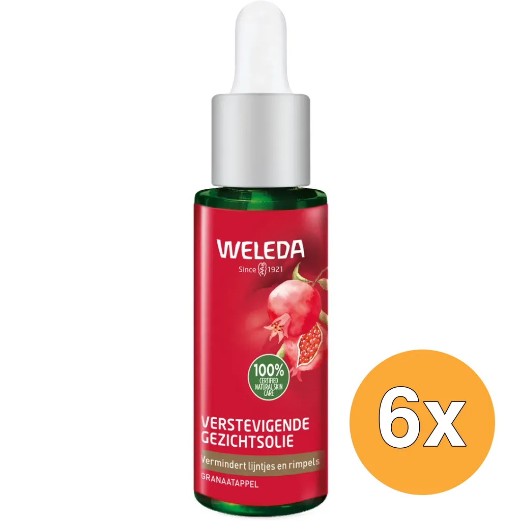 6x WELEDA Granaatappel verstevigende gezichtsolie (30 ml)