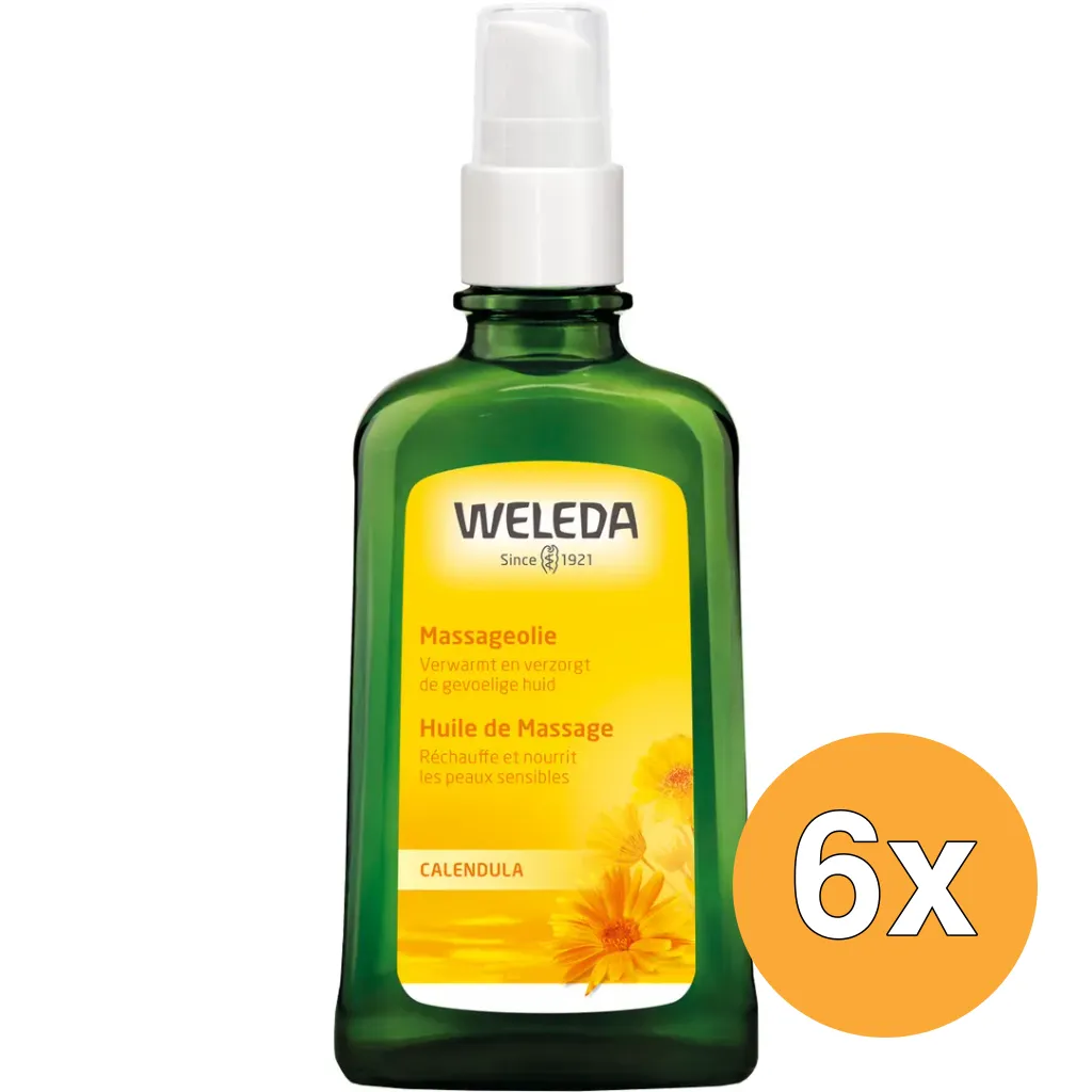 6x WELEDA Calendula massageolie (100 ml)