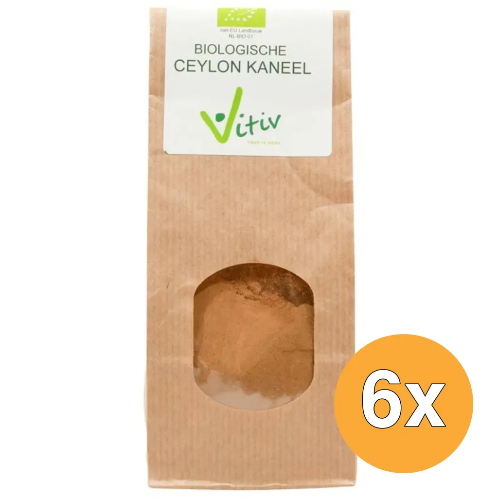 6x Vitiv Ceylon Kaneel Bio (250 gr)