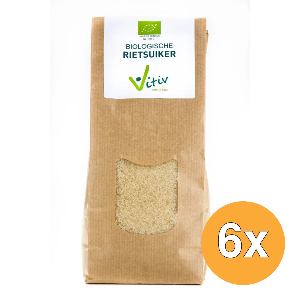 6x Vitiv Rietsuiker Bio (1000 gr)