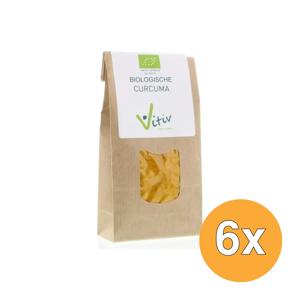 6x Vitiv Curcuma Poeder Bio (100 gr)