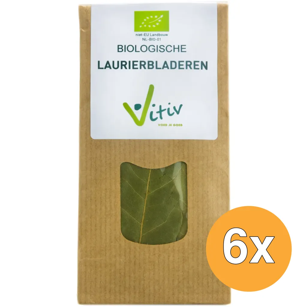 6x Vitiv Laurierbladeren Bio (10 gr)