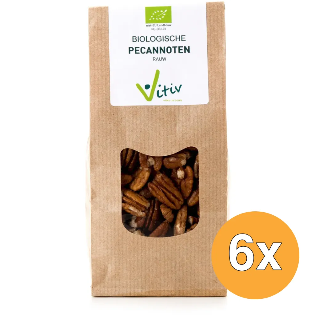 6x Vitiv Pecannoten Bio (250 gr)
