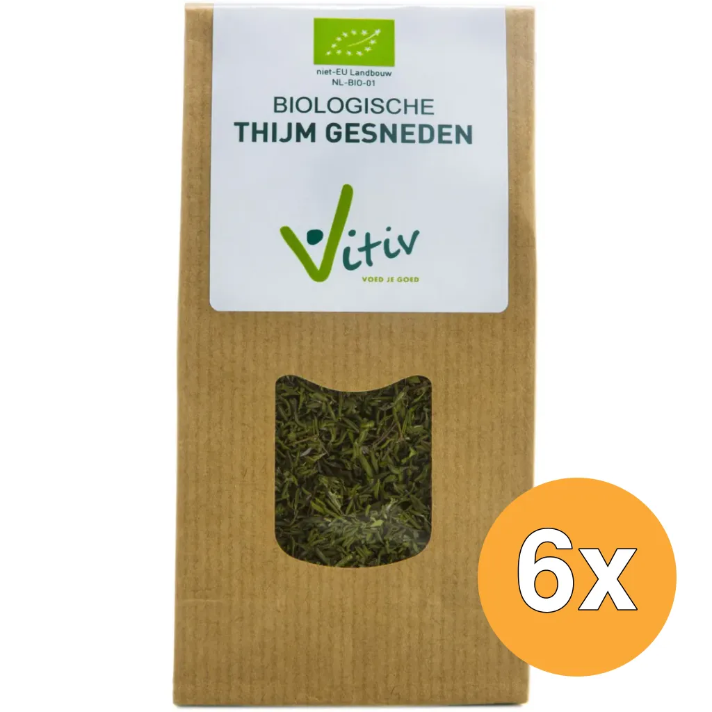 6x Vitiv Tijm Gesneden Bio (25 gr)