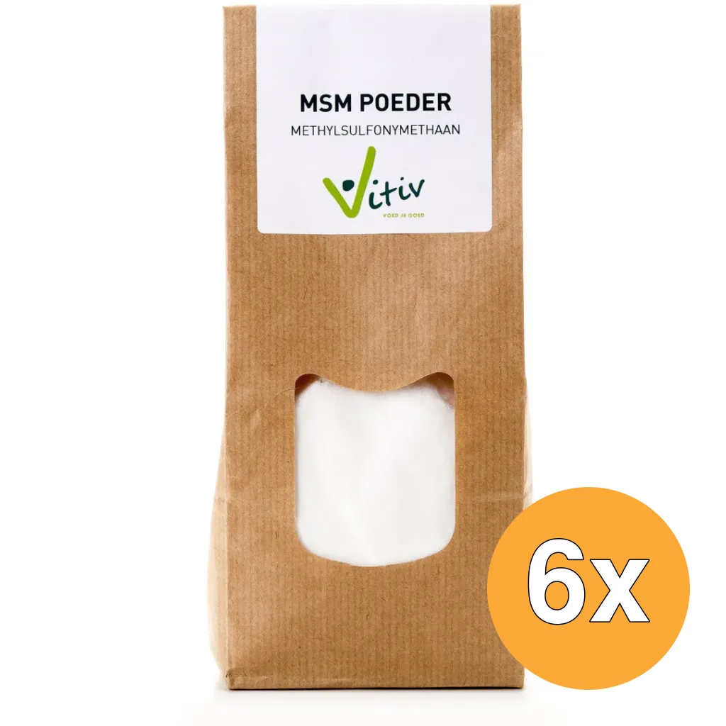 6x Vitiv Msm Poeder (500 gr)