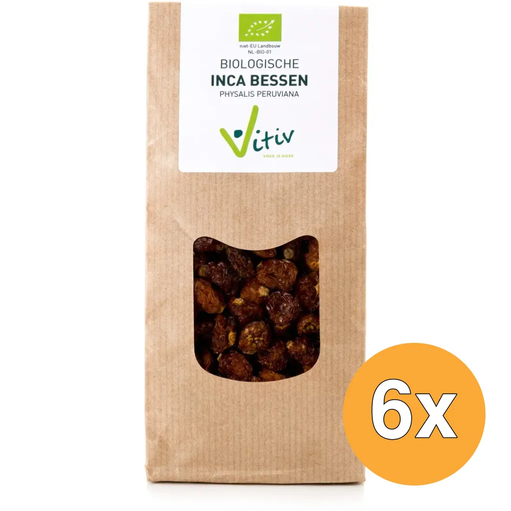 6x Vitiv Inca Bessen Bio (500 gr)