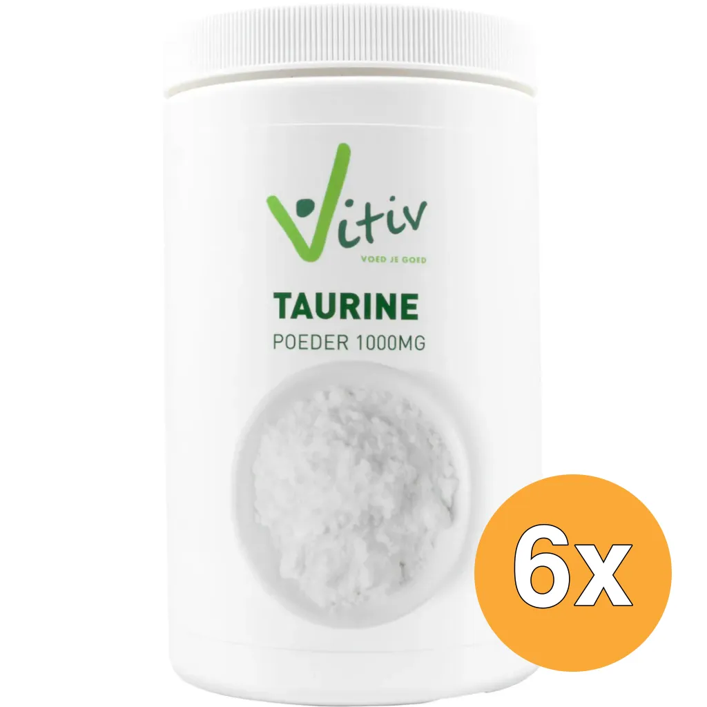 6x Vitiv Taurinepoeder (500 gr)