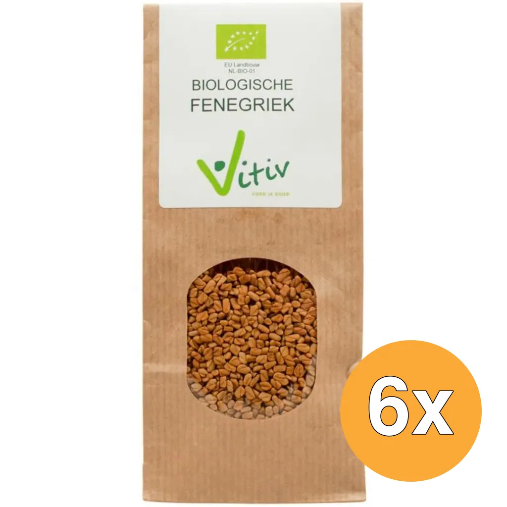 6x Vitiv Fenegriekzaad Bio (250 gr)