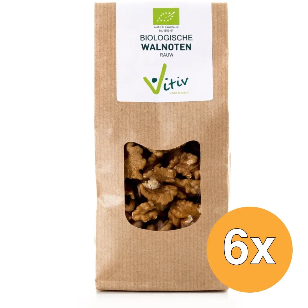 6x Vitiv Walnoten Bio (500 gr)