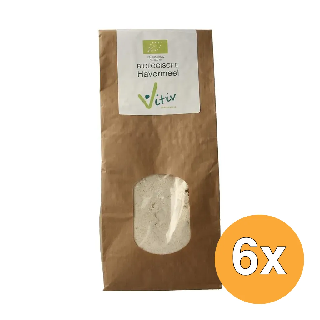 6x Vitiv Havermeel Bio (500 gr)