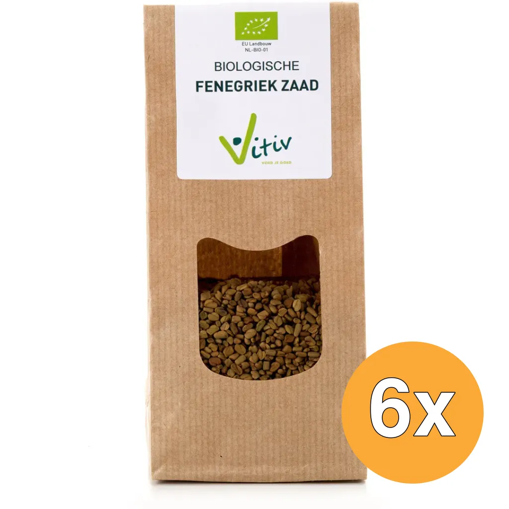 6x Vitiv Fenegriekzaad Bio (100 gr)