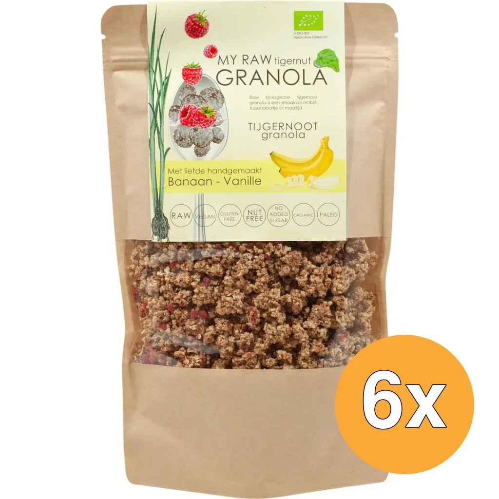 6x Vitiv Tijgernootgranola Banaan Vanille Bio (230 gr)