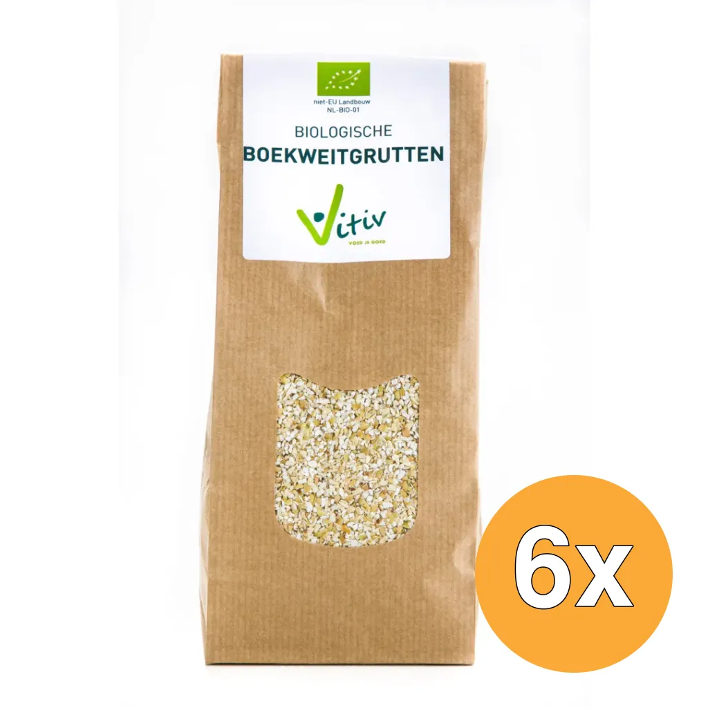 6x Vitiv Boekweitgrutten Bio (500 gr)