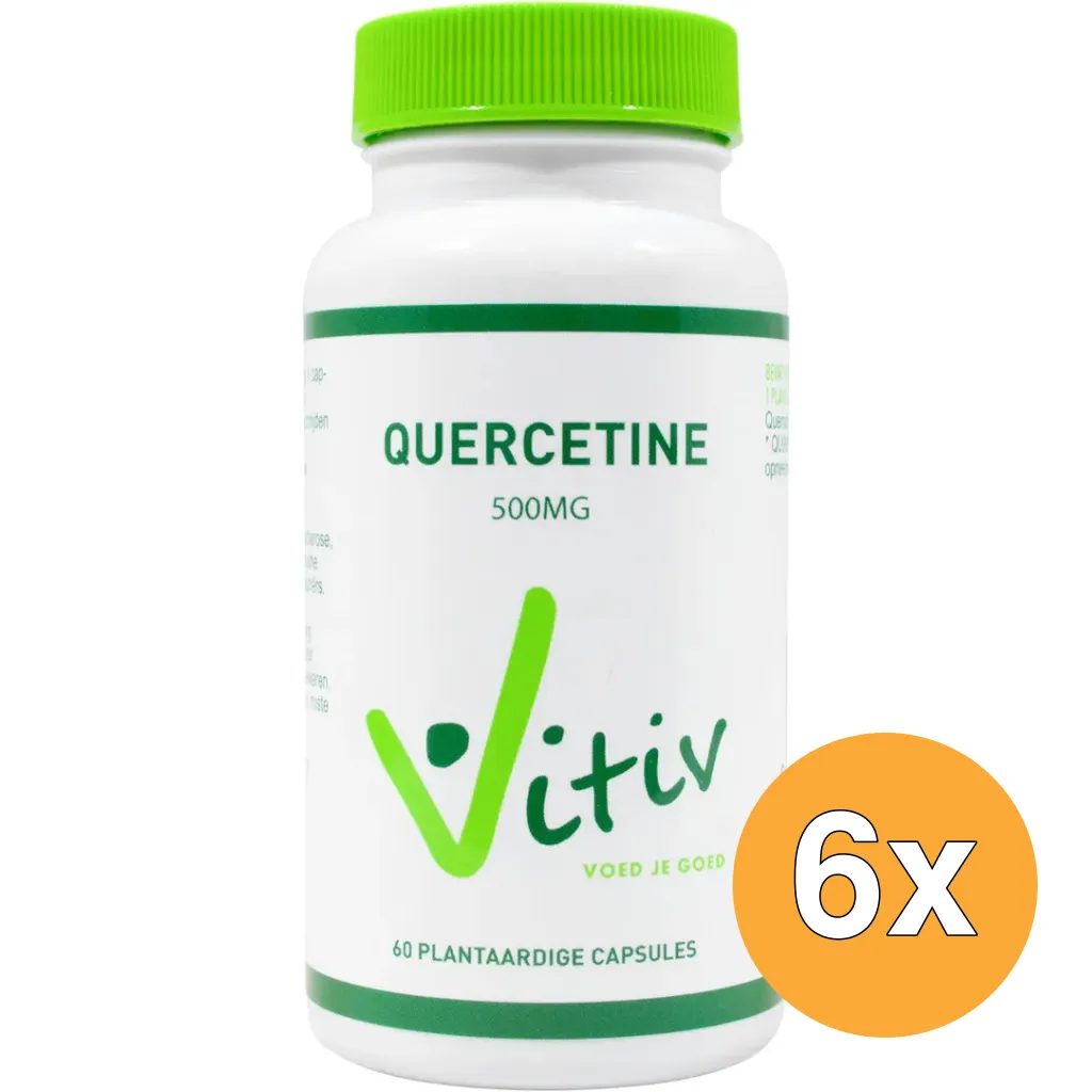 6x Vitiv Quercetine 500 Milligram (60 capsules)