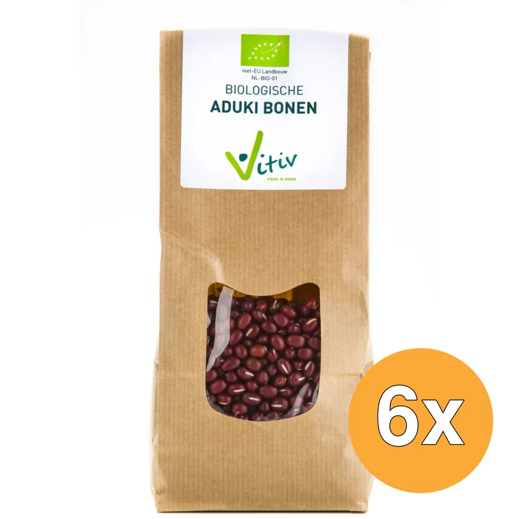 6x Vitiv Aduki Bonen Bio (500 gr)