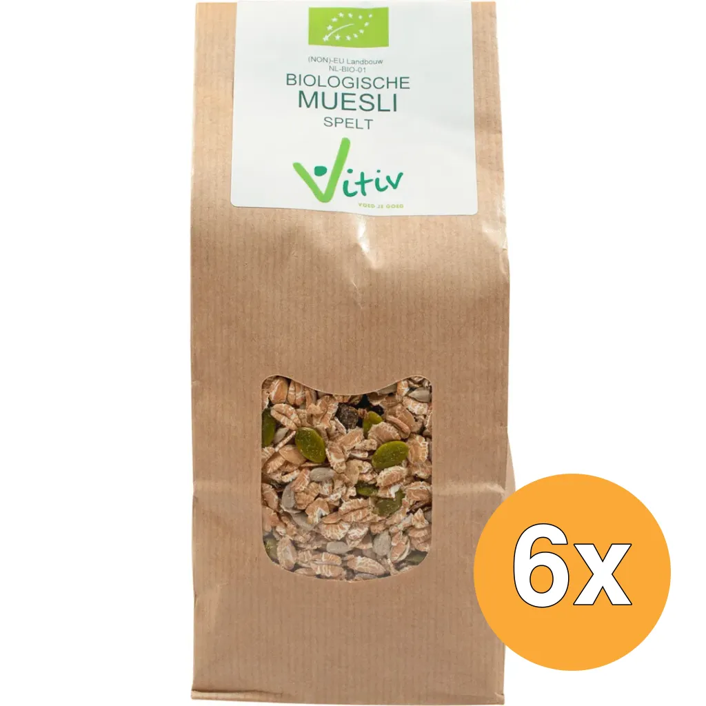 6x Vitiv Muesli Spelt Bio (1000 gr)