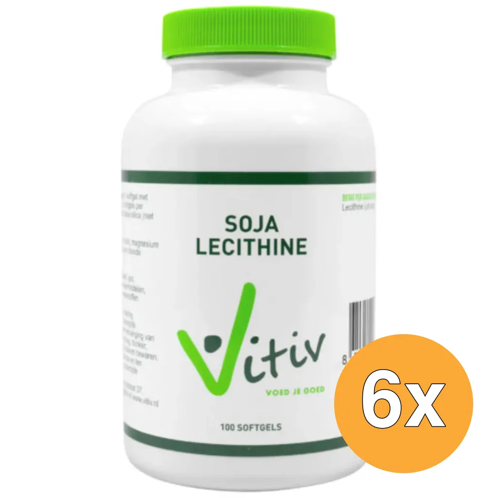 6x Vitiv Lechithine 1200Mg (100 capsules)