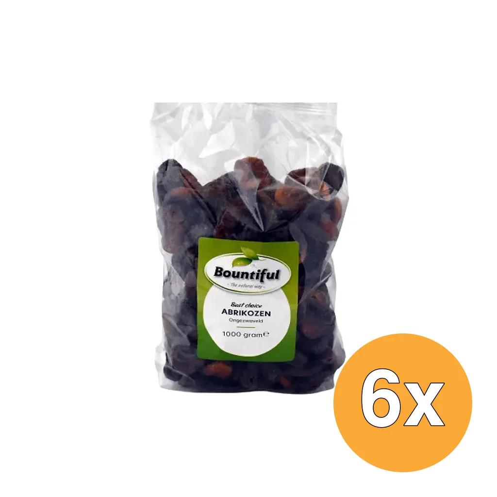 6x Bountiful Abrikozen Ongezwaveld (1000 gr)