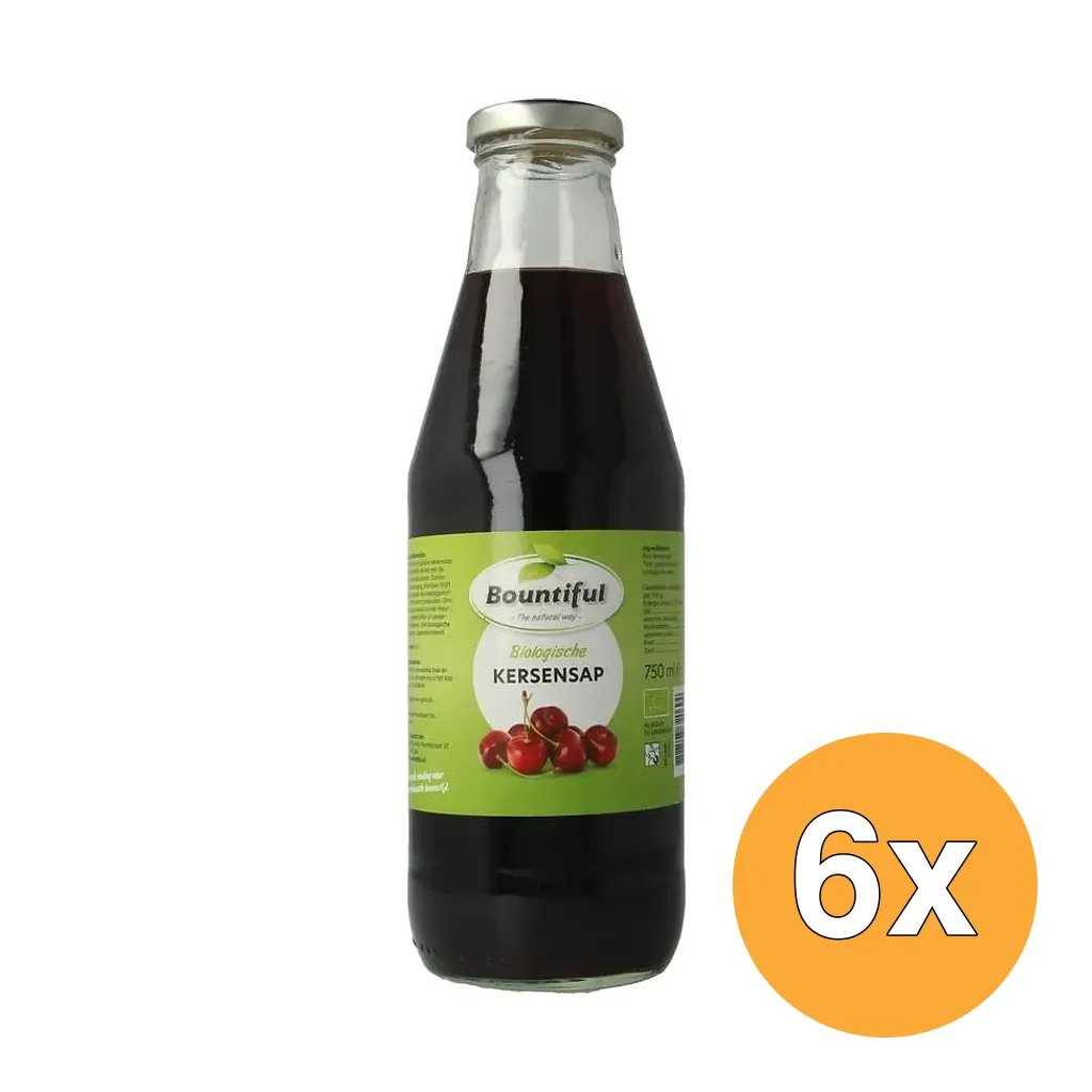 6x Bountiful Kersensap Bio (750 ml)
