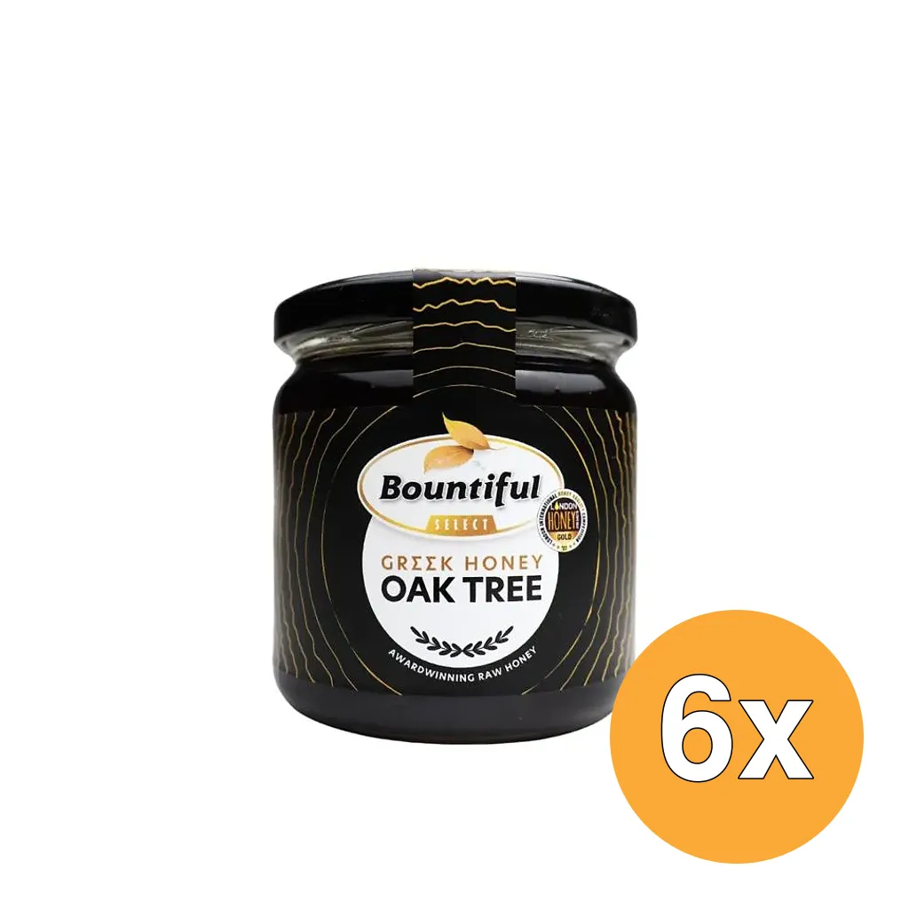 6x Bountiful Griekse Rauwe Honing Oak Tree/Eiken (500 gr)