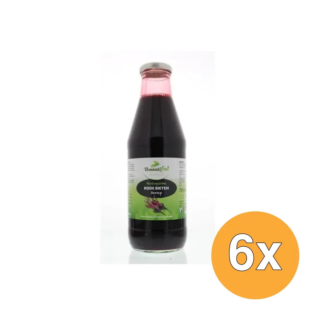 6x Bountiful Rode bietensap bio (750 ml)