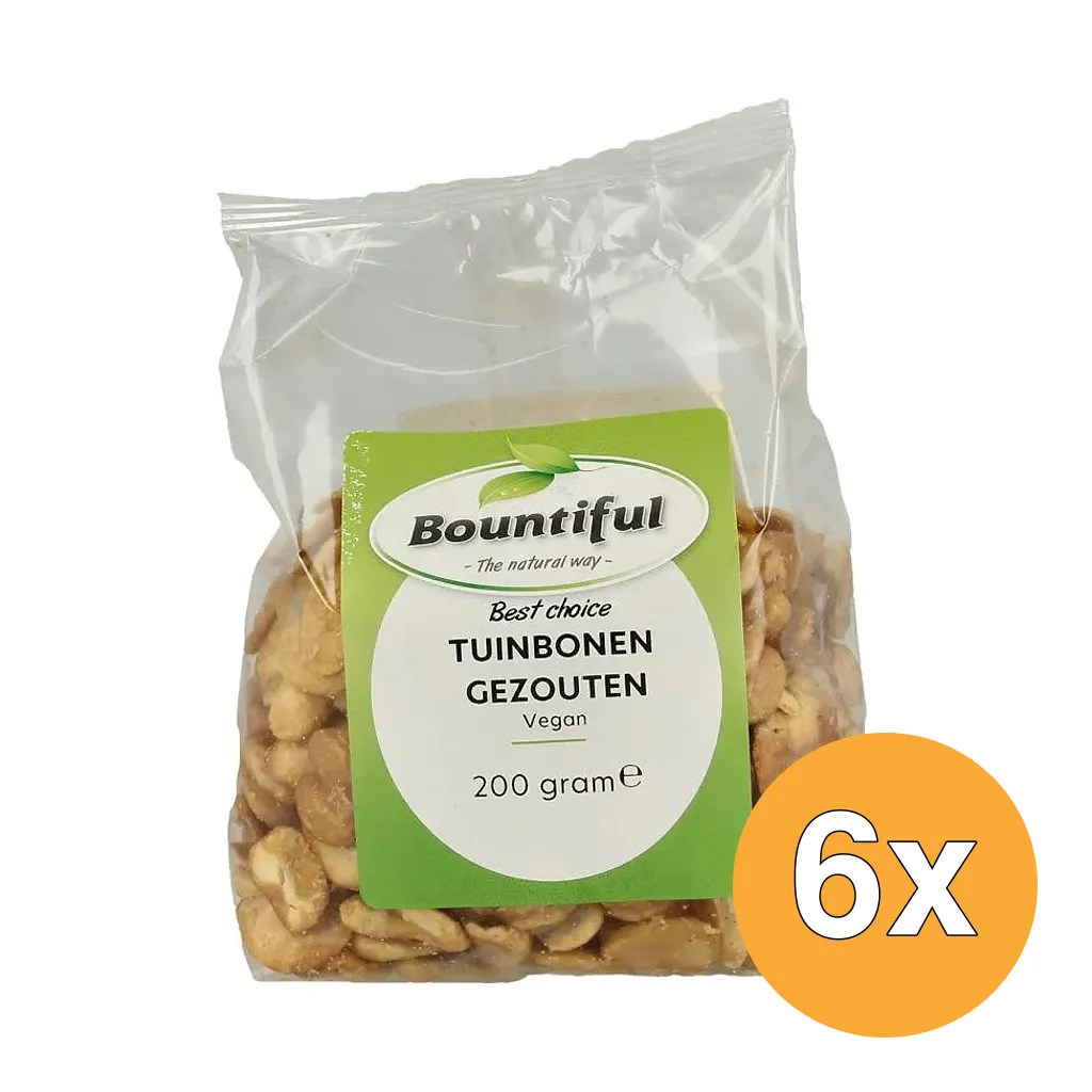 6x Bountiful Tuinbonen Gezouten (200 gr)