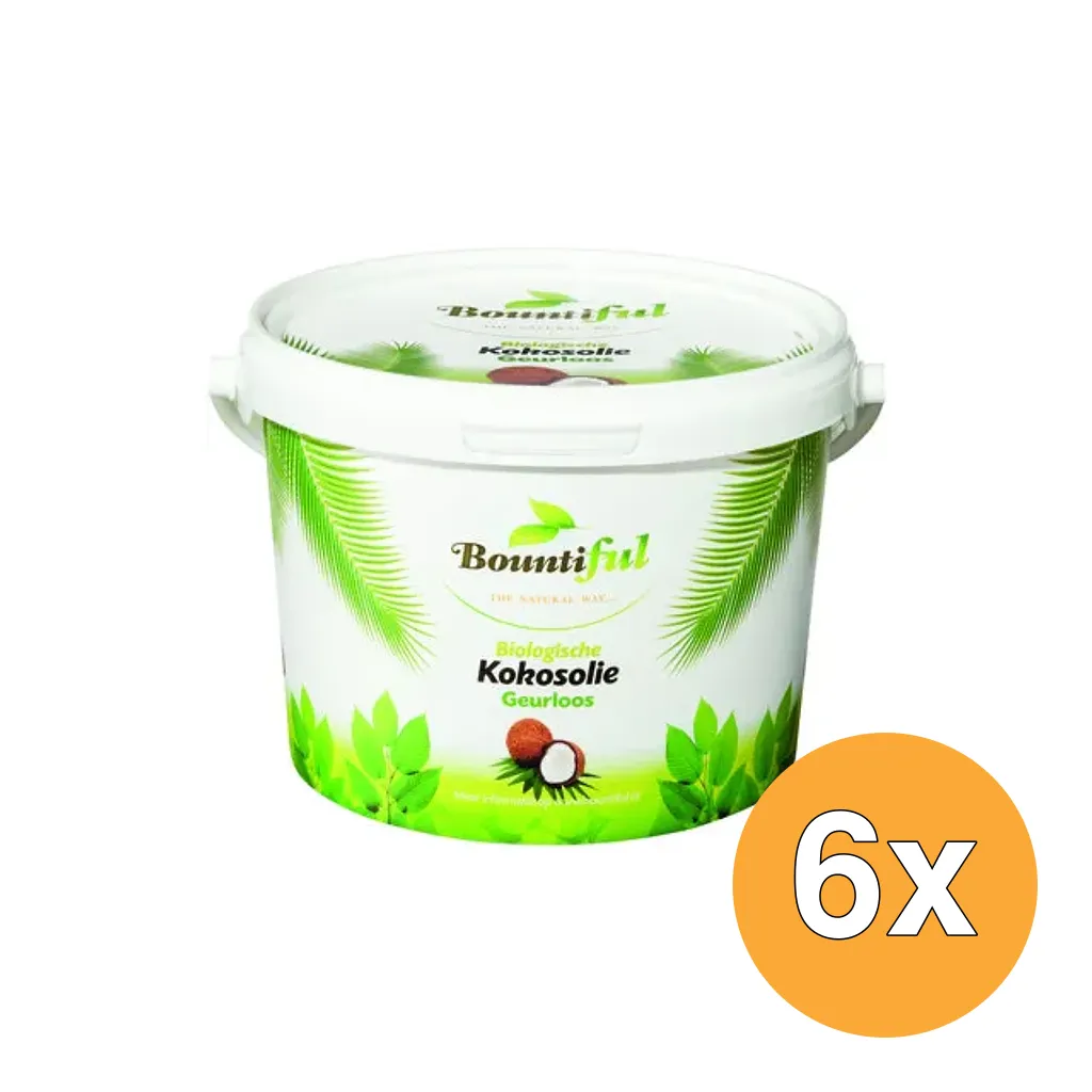 6x Bountiful Kokosolie Bio (2000 ml)