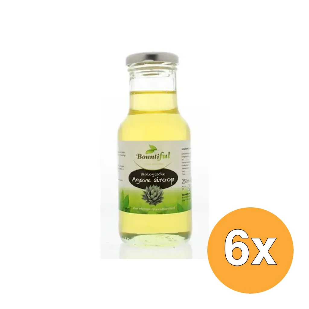 6x Bountiful Agavesiroop Bio (250 ml)