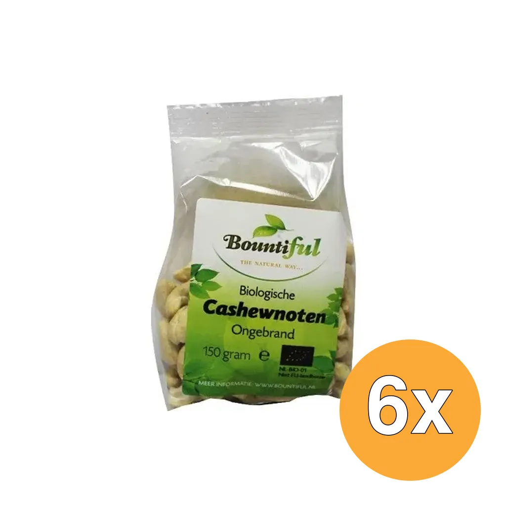 6x Bountiful Cashewnoten Bio (150 gr)
