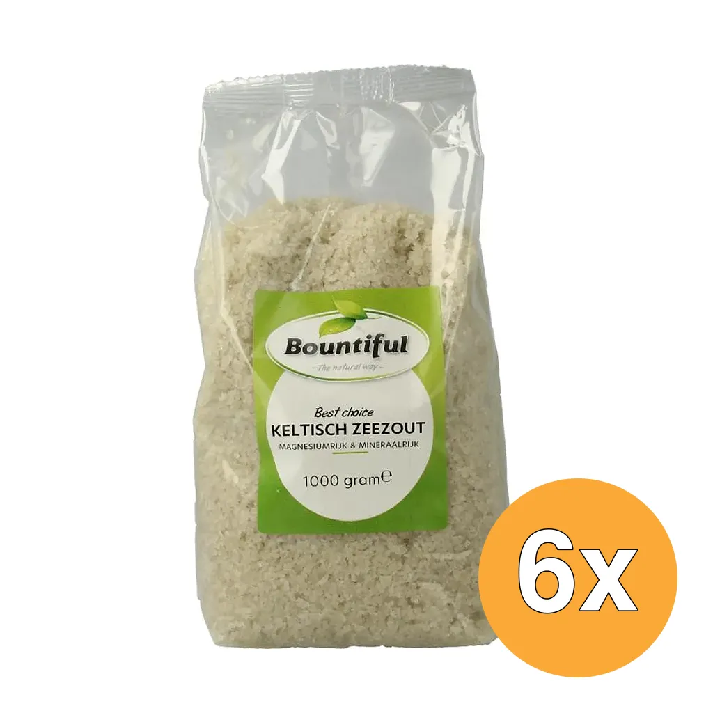 6x Bountiful Keltisch Zeezoutgrof (1000 gr)