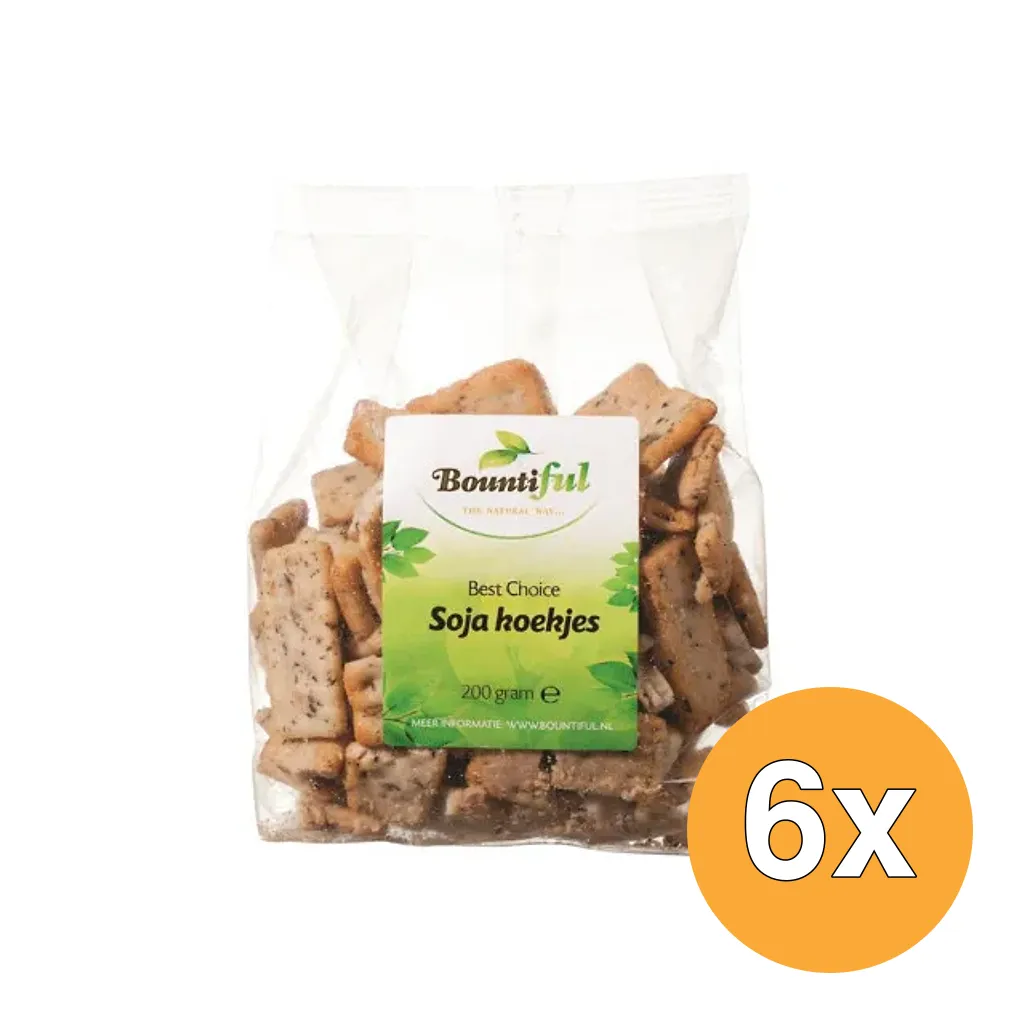 6x Bountiful Soya cookies (200 gr)