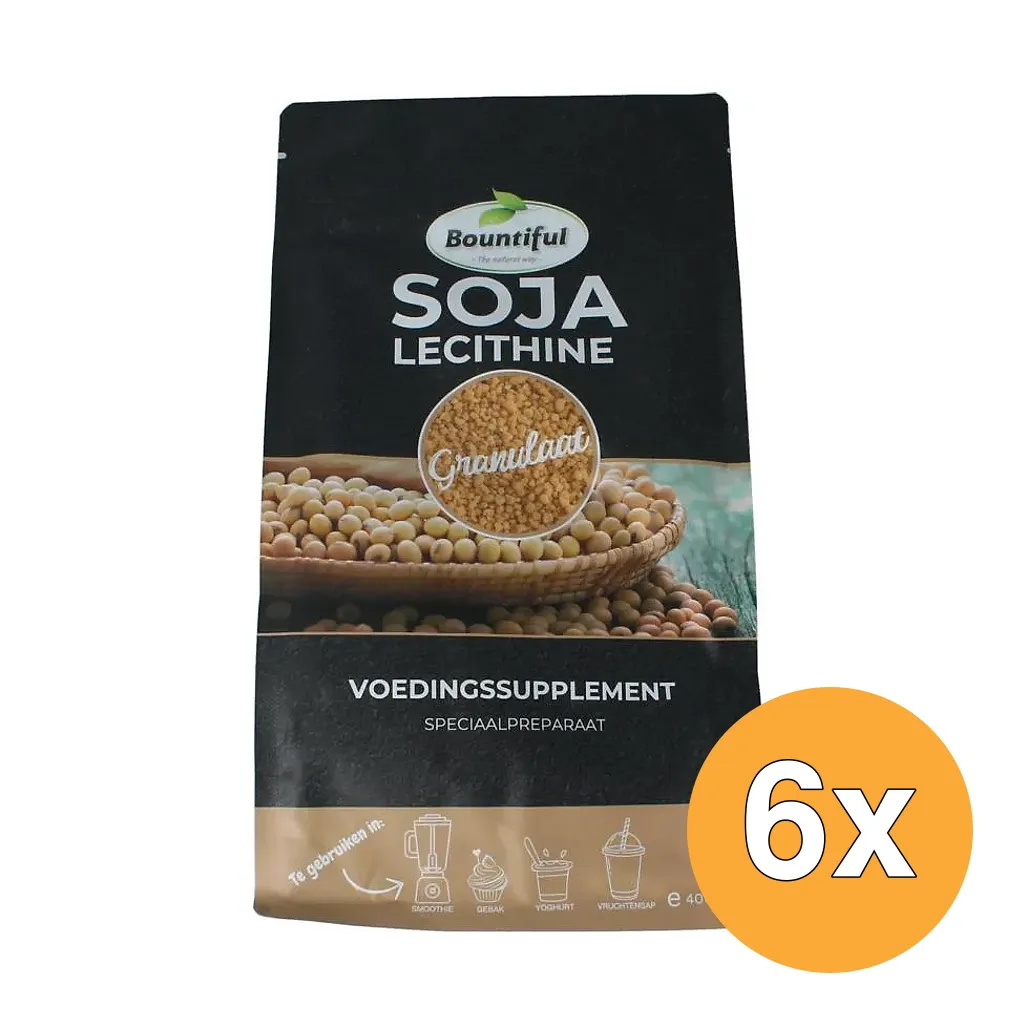 6x Bountiful Lecithine Granulaat 98% (400 gr)