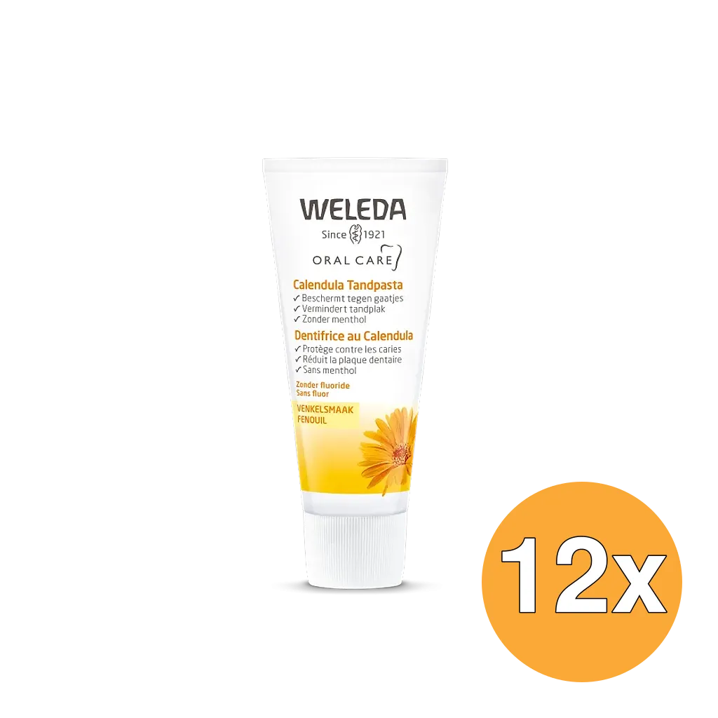 12x WELEDA Calendula tandpasta (75 ml)