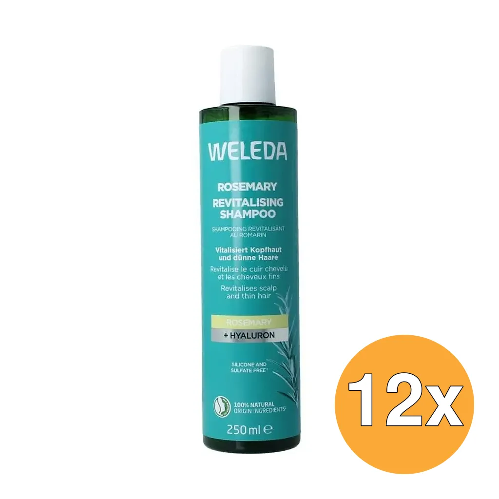 12x Weleda Rozemarijn Revitaliserende Shampoo (250 ml)