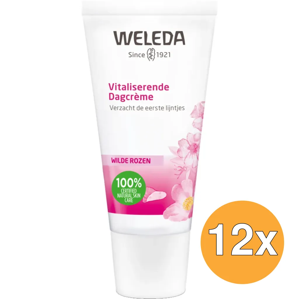 12x WELEDA Wilde rozen vitaliserende dagcreme (30 ml)