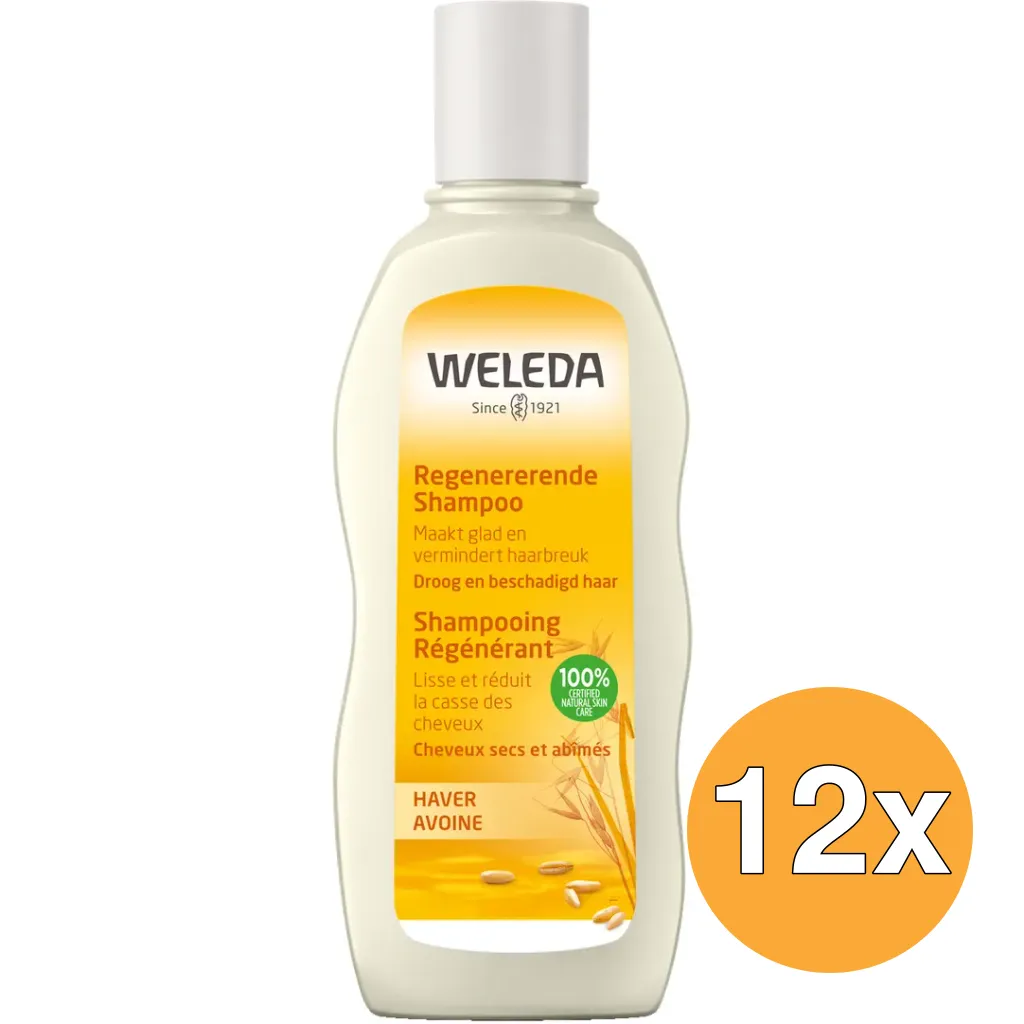 12x WELEDA Haver herstellende shampoo (190 ml)