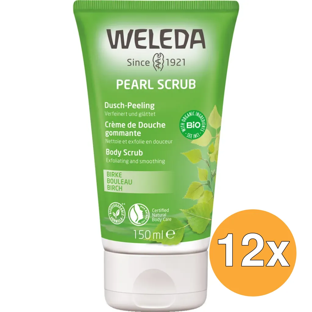 12x WELEDA Berken douche scrub (150 ml)