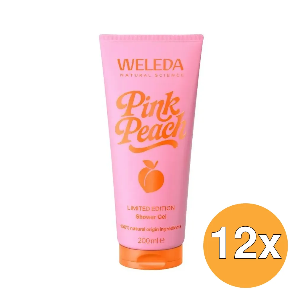 12x Weleda Pink Peach Douchegel Í Limited Edition (200 ml)