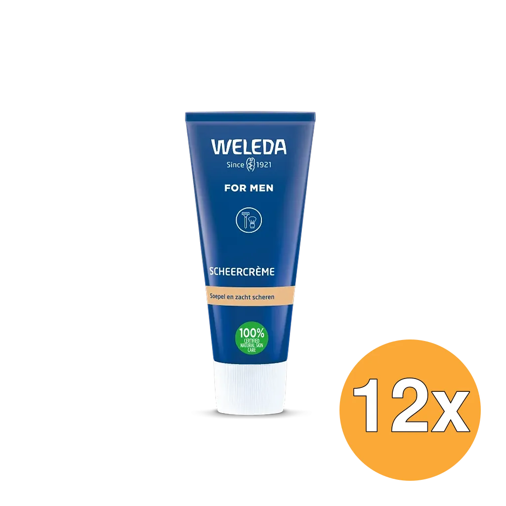 12x WELEDA Men scheercreme (75 ml)