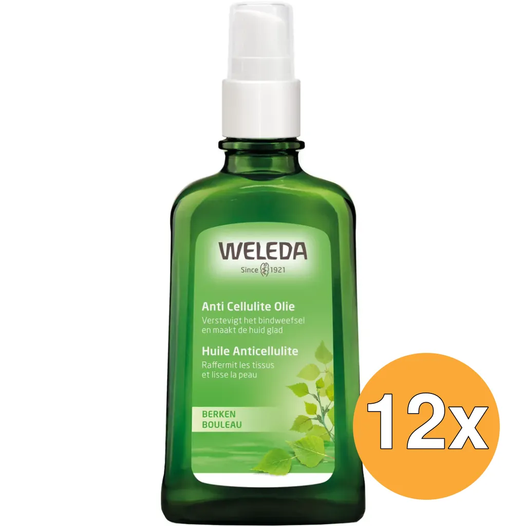 12x WELEDA Berken anti cellulite olie (100 ml)