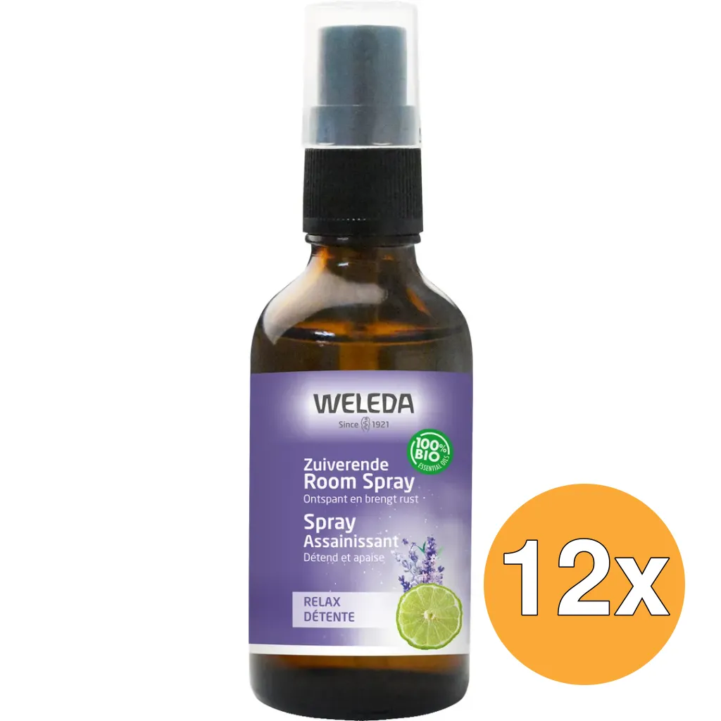 12x WELEDA Zuiverende roomspray relax (50 ml)