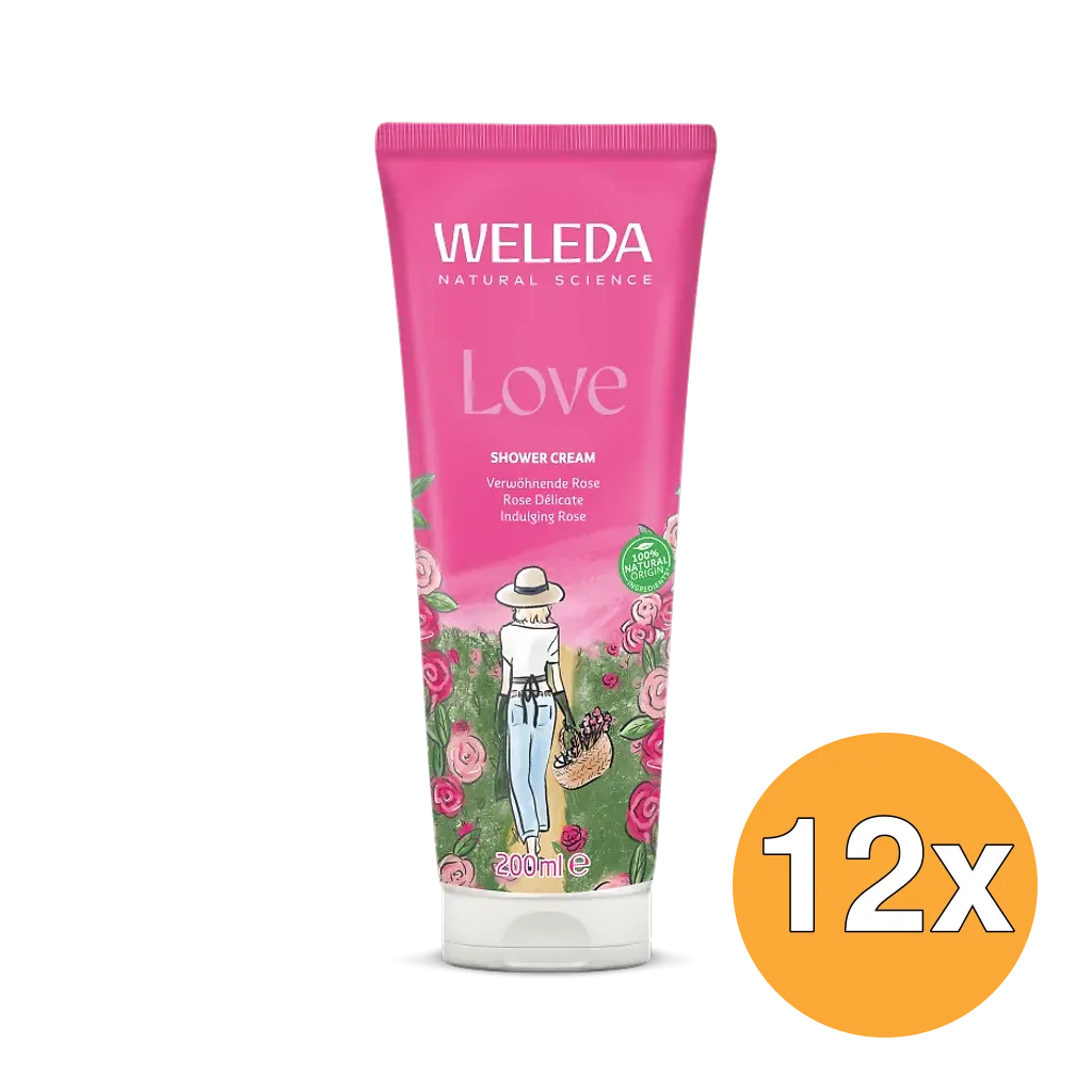 12x WELEDA Aroma shower love (200 ml)